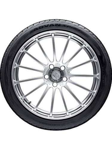 фото протектора и шины Advan Sport V105S Шина Yokohama Advan Sport V105S 275/40 R18 99Y Runflat